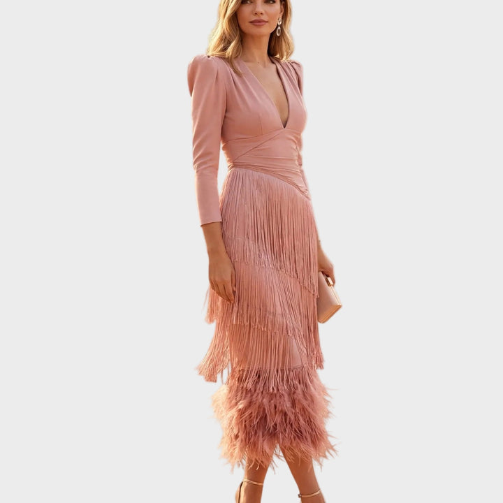 Sofia | Kleid mit Blumendruck