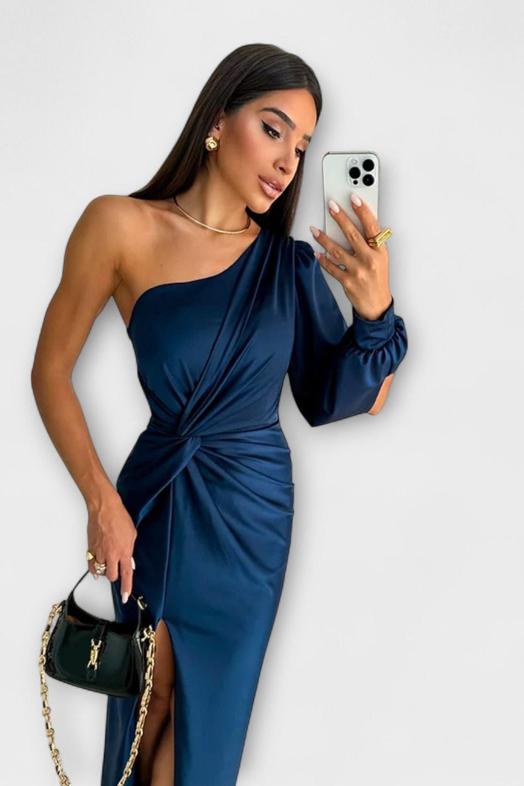 Viola | Maxikleid mit Fallfalten