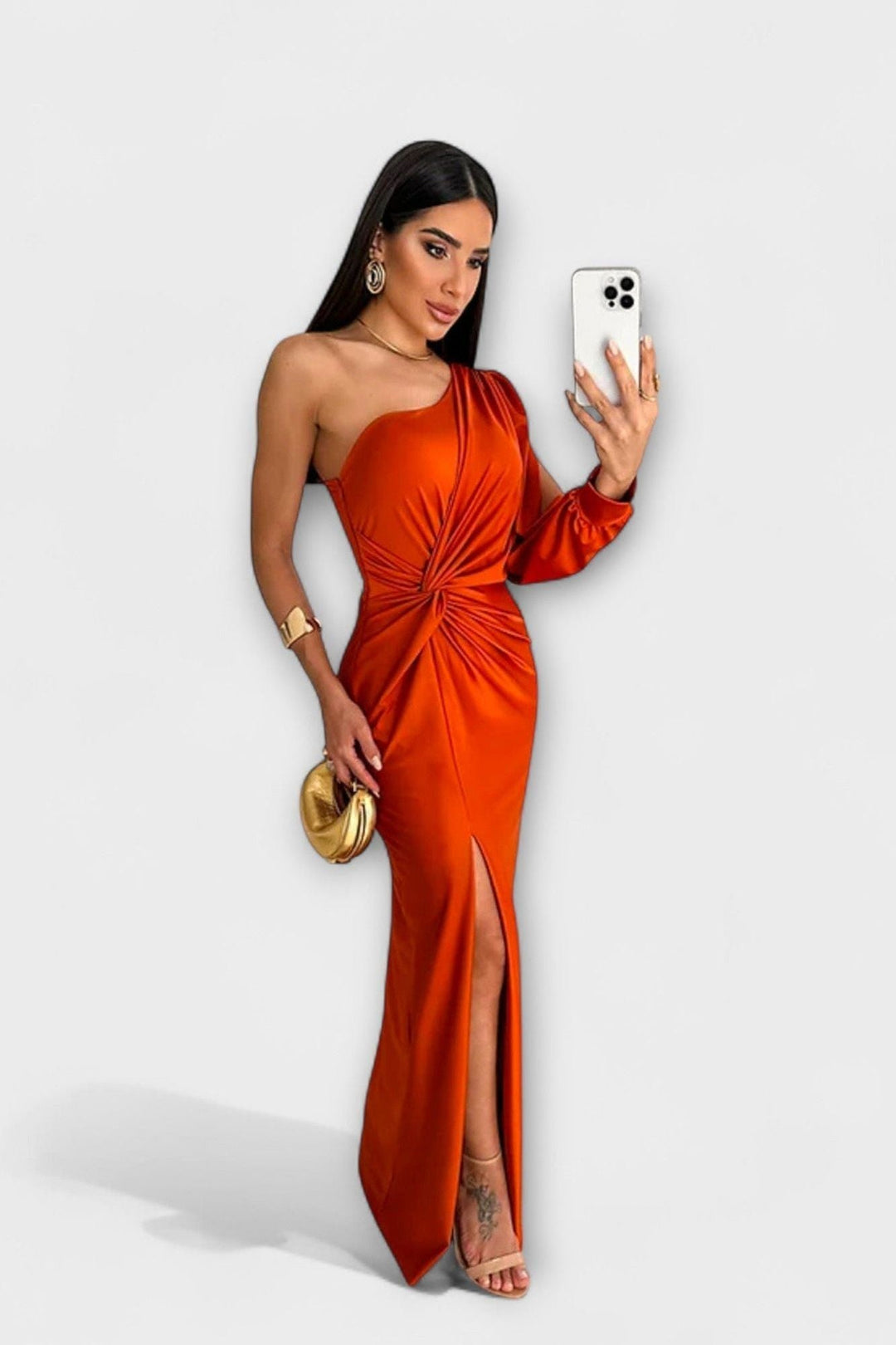 Viola | Maxikleid mit Fallfalten