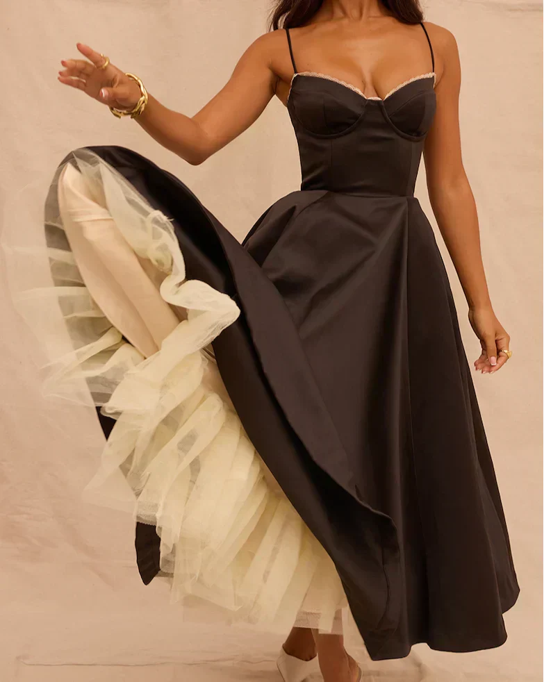 Ariane | Luxuriöses Midikleid