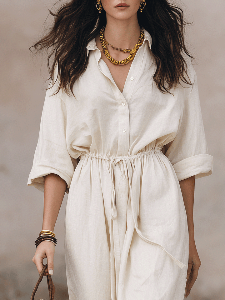 Sara | Kleid im Hemdstil
