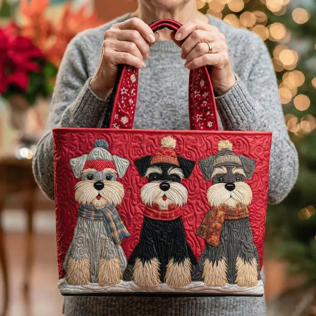 Handwerkstasche – Schnauzer-Trio