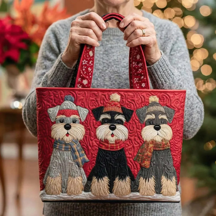 Handwerkstasche – Schnauzer-Trio