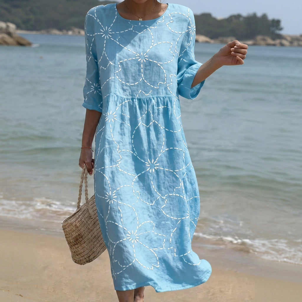 Johanna – Gemustertes Maxikleid