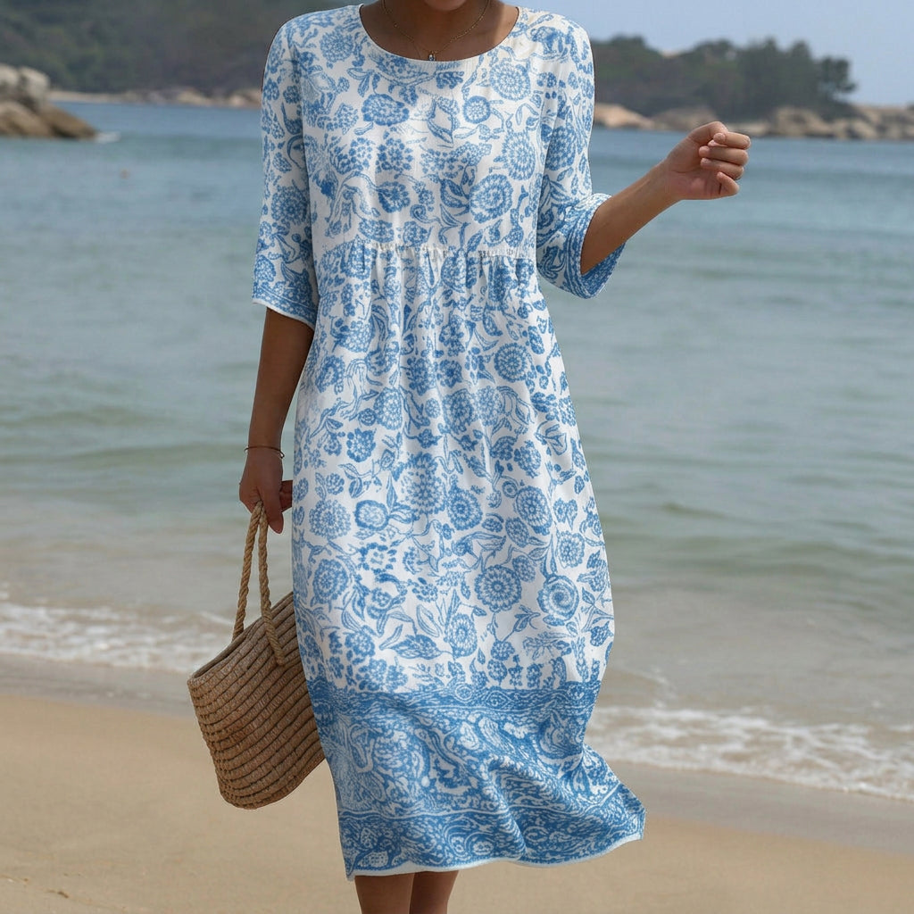 Beatrice – Kleid mit rundem Ausschnitt