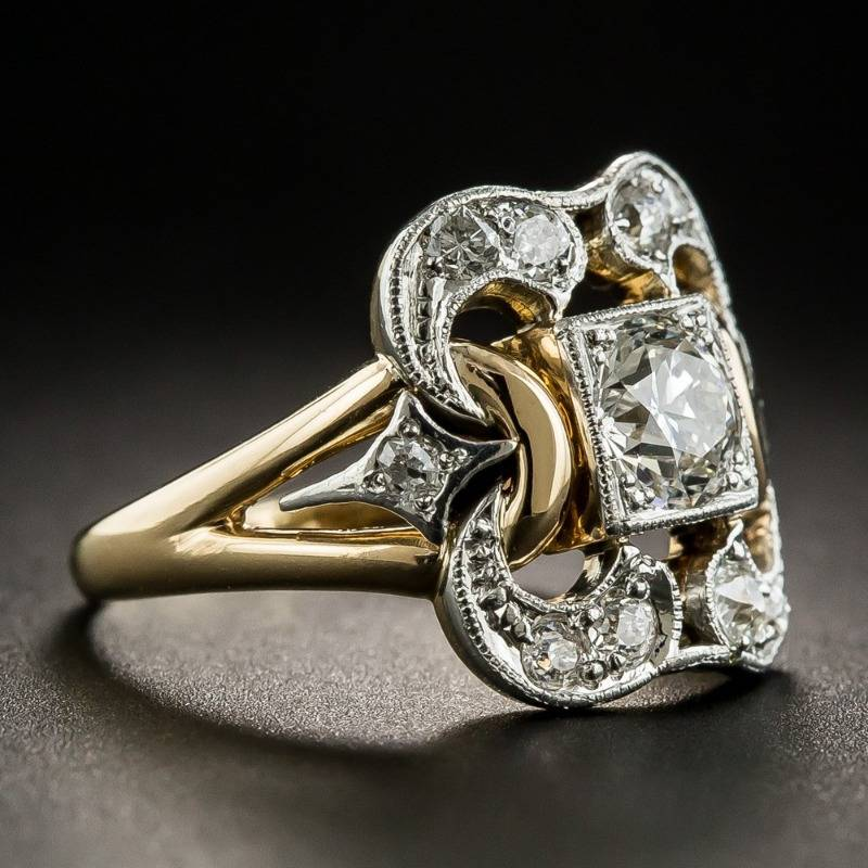 Retro-Ring mit Zirkonia