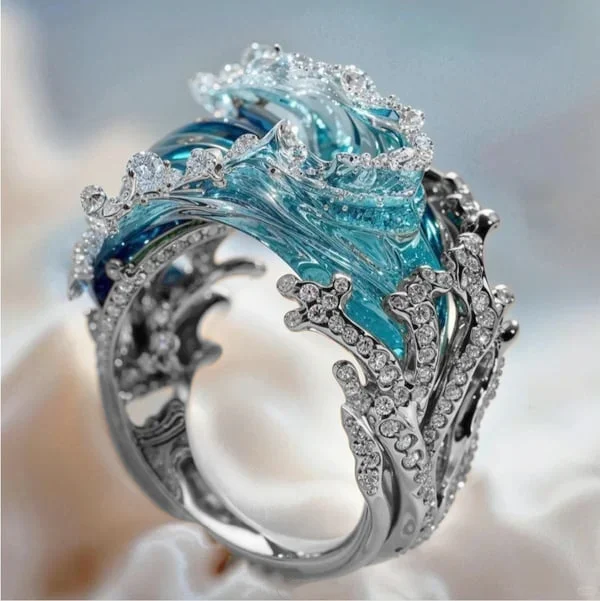 Ring mit Meeresmotiv